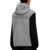 s-haky-new Felpa con cappuccio senza maniche e zip