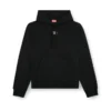 s-macs-hood-od Felpa con cappuccio con logo metallico