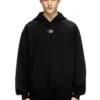 s-macs-hood-od Felpa oversize con cappuccio e logo metallico