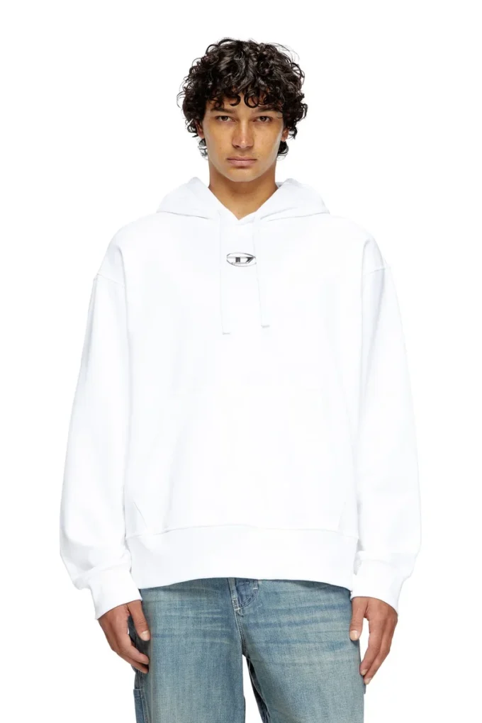 s-macs-hood-od Felpa oversize con cappuccio e logo metallico