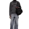 s-norman-hood Felpa con cappuccio in cotone con applicazione D