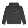 s-norman-hood Felpa con cappuccio in cotone con applicazione D