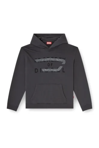 s-norman-hood Felpa con cappuccio in cotone con applicazione D