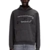 s-norman-hood Felpa con cappuccio in cotone con applicazione D