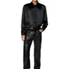 s-ricco Camicia in raso con colletto ricamato con logo s-ricco Camicia in raso con colletto ricamato con logo