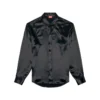s-ricco Camicia in raso con colletto ricamato con logo s-ricco Camicia in raso con colletto ricamato con logo