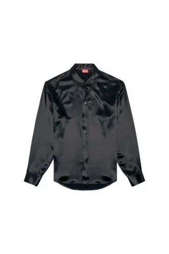 s-ricco Camicia in raso con colletto ricamato con logo