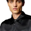 s-ricco Camicia in raso con colletto ricamato con logo s-ricco Camicia in raso con colletto ricamato con logo