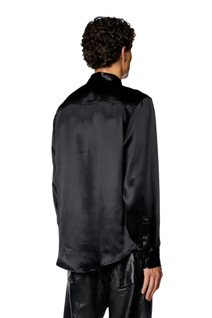 s-ricco Camicia in raso con colletto ricamato con logo s-ricco Camicia in raso con colletto ricamato con logo