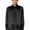 s-ricco Camicia in raso con colletto ricamato con logo s-ricco Camicia in raso con colletto ricamato con logo