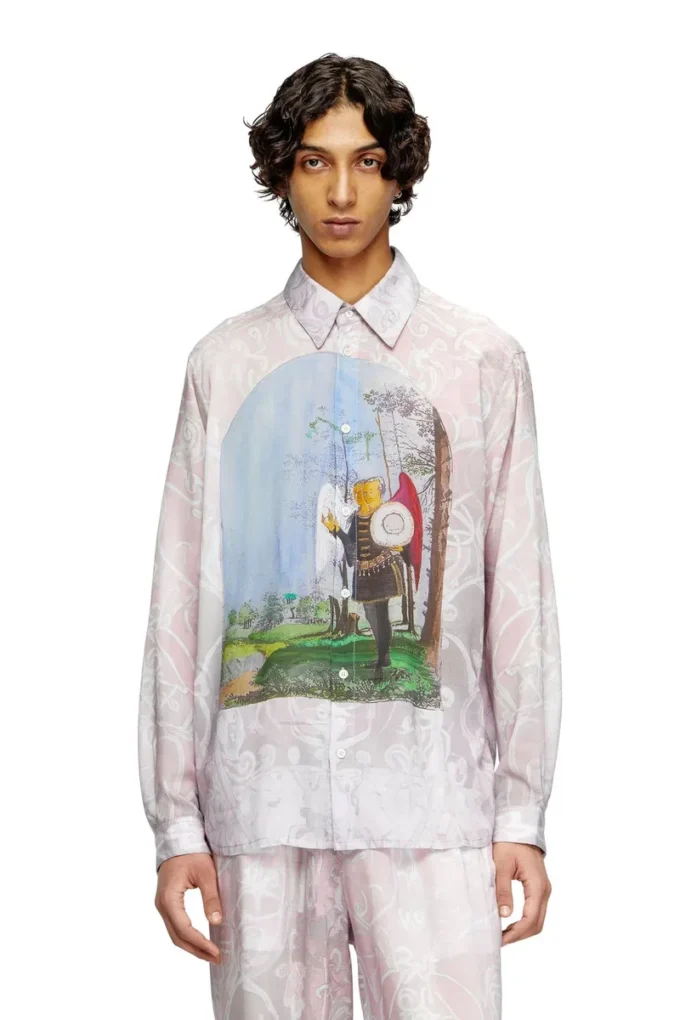 s-simply-a-ajfw Camicia con stampa medievale s-simply-a-ajfw Camicia con stampa medievale