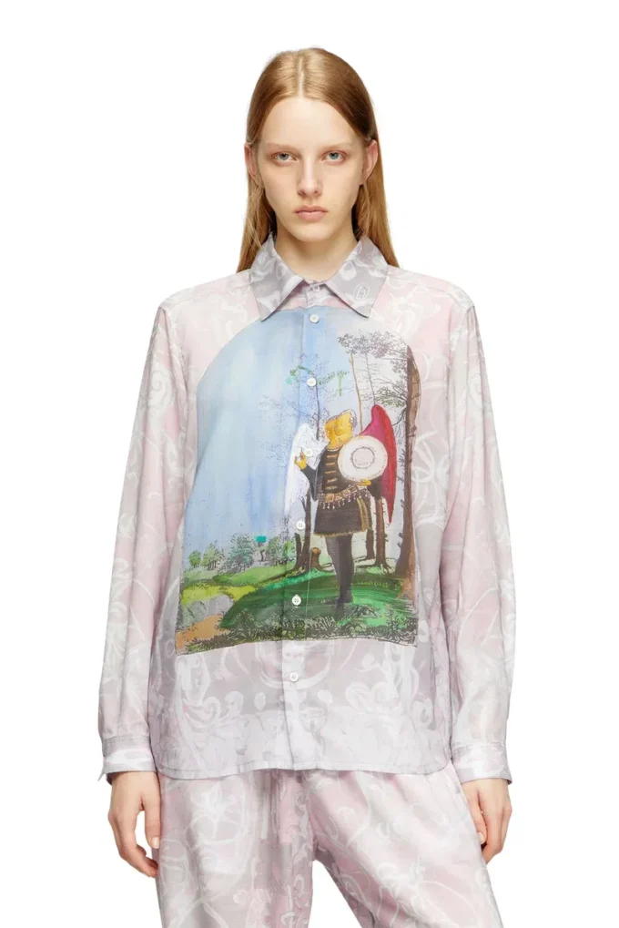 s-simply-a-ajfw Camicia con stampa medievale s-simply-a-ajfw Camicia con stampa medievale