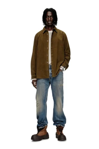 s-simply-ajfq Camicia in cotone con ricamo sul colletto
