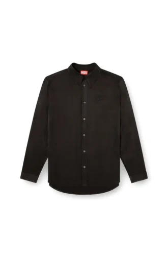 s-simply-ajfu Camicia in cupro con logo ricamato