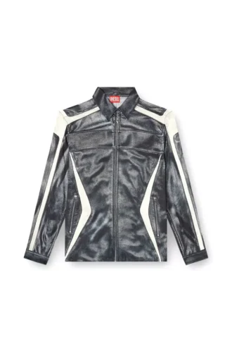 s-simply-bmcz Camicia in viscosa stampata con chiusura frontale con zip