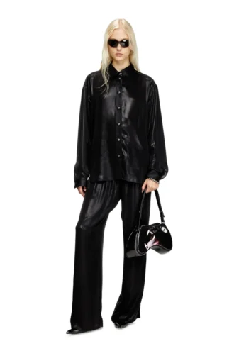 s-simply-c-wn-q1 Camicia fluida in tessuto laminato