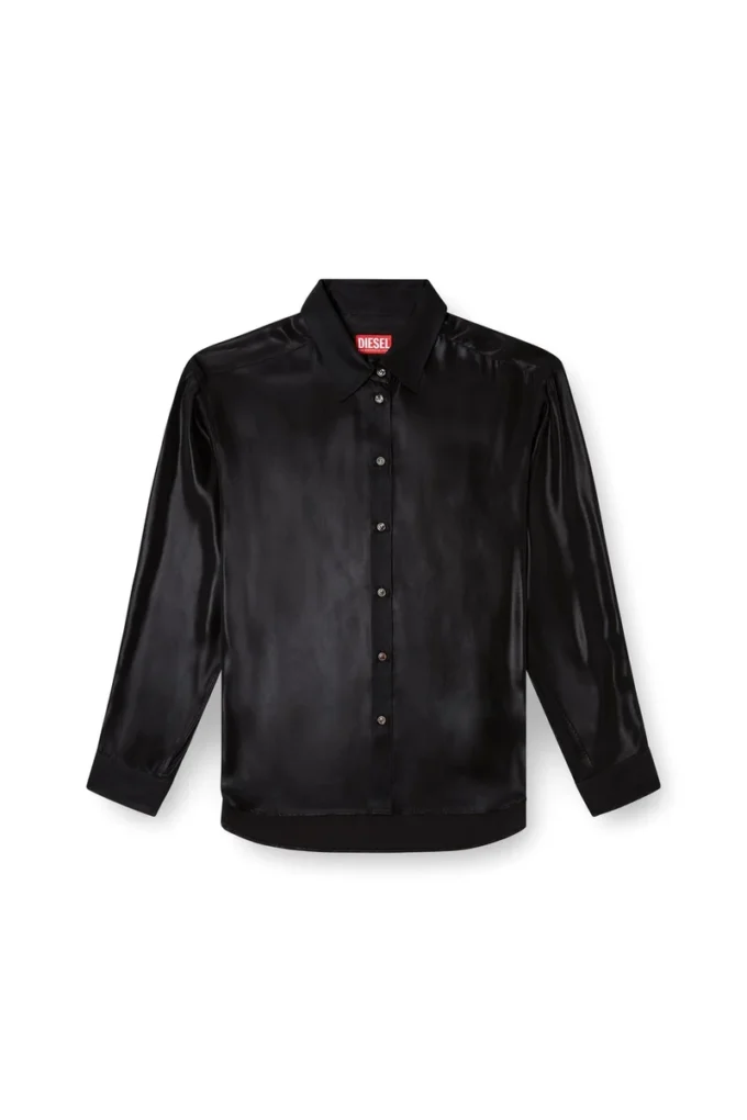 s-simply-c-wn-q1 Camicia fluida in tessuto laminato s-simply-c-wn-q1 Camicia fluida in tessuto laminato