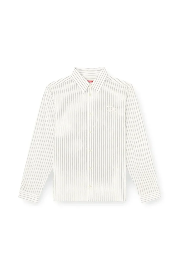 s-simply-gsbg Camicia in misto lana con ricamo ovale D s-simply-gsbg Camicia in misto lana con ricamo ovale D