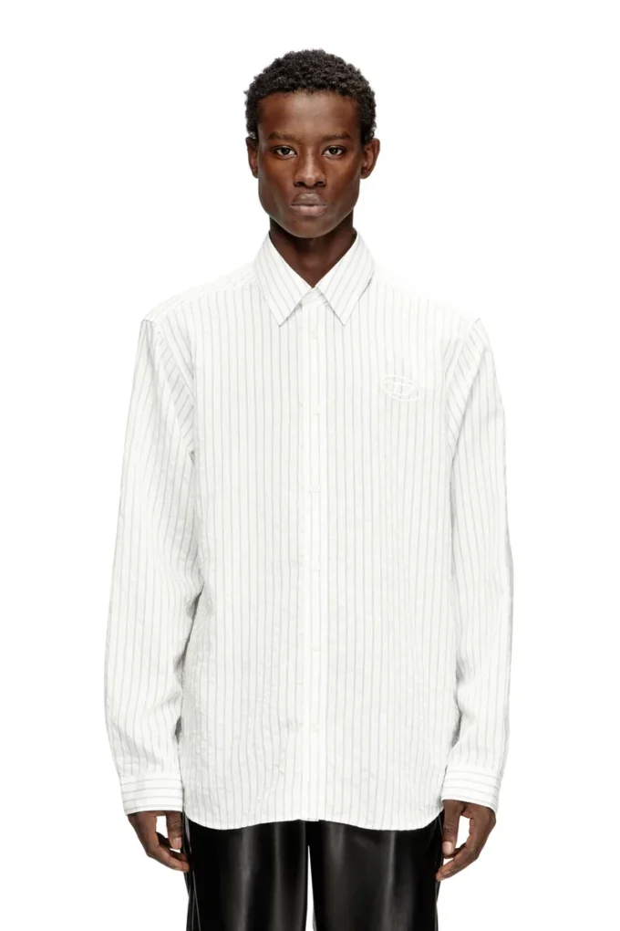 s-simply-gsbg Camicia in misto lana con ricamo ovale D s-simply-gsbg Camicia in misto lana con ricamo ovale D