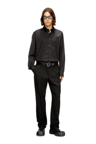 s-simply-gsbh Camicia in popeline elasticizzato con ricamo