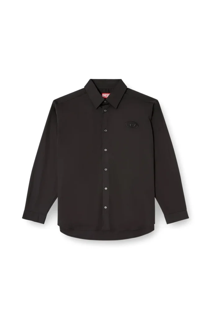 s-simply-gsbh Camicia in popeline elasticizzato con ricamo