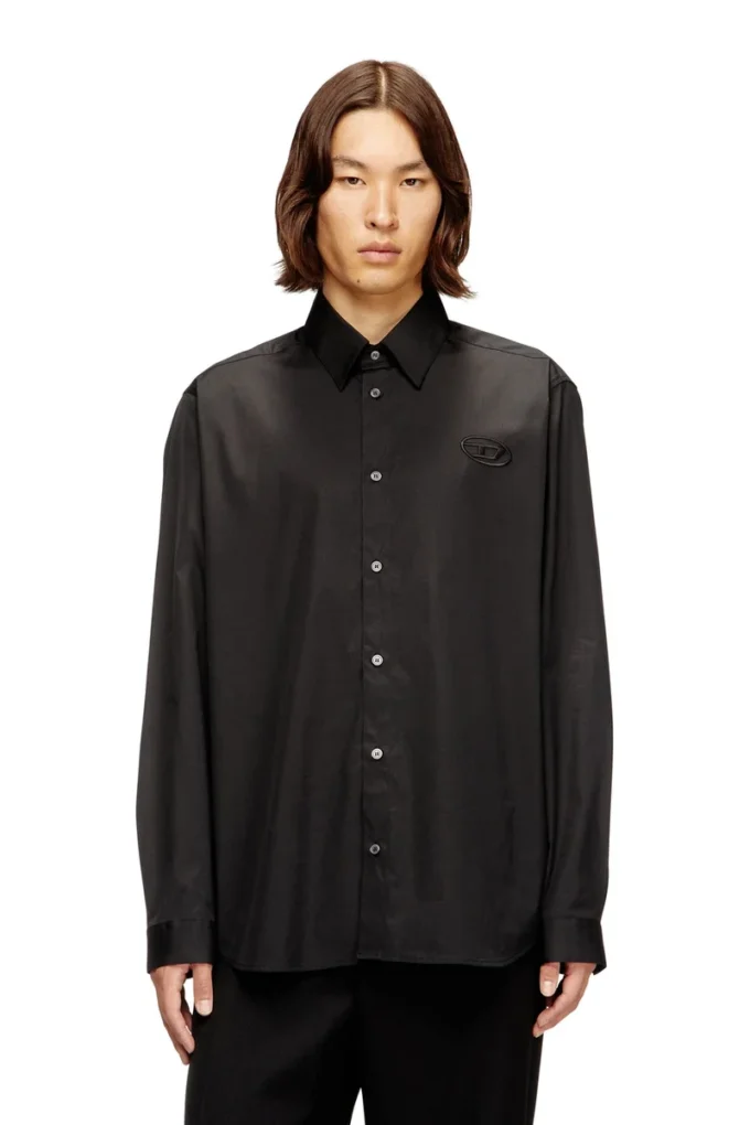 s-simply-gsbh Camicia in popeline elasticizzato con ricamo