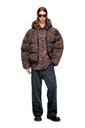 s-simply-spider-pjbk Camicia in lyocell con stampa all-over