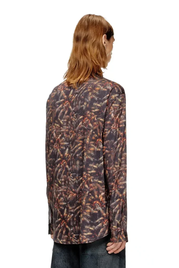 s-simply-spider-pjbk Camicia in lyocell con stampa all-over s-simply-spider-pjbk Camicia in lyocell con stampa all-over