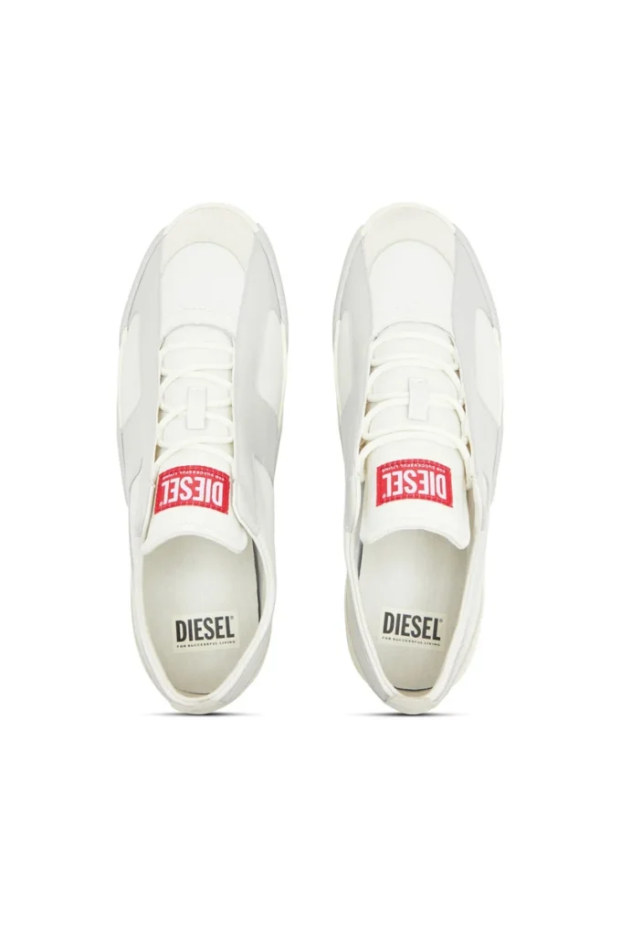 s-slante-d low S-Slante-D-Sneakers in pelle scamosciata e pelle con logo D