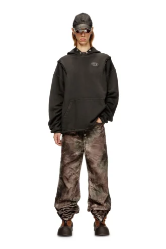 s-thug-hoodie Felpa con cappuccio con effetto slavato