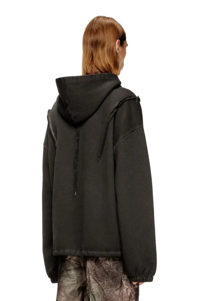 s-thug-hoodie Felpa con cappuccio con effetto slavato s-thug-hoodie Felpa con cappuccio con effetto slavato