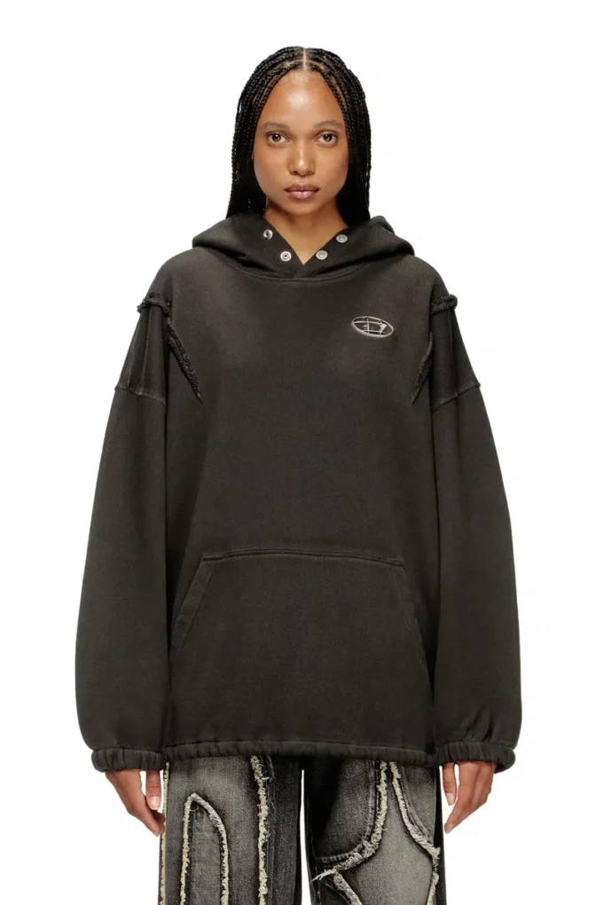 s-thug-hoodie Felpa con cappuccio con effetto slavato s-thug-hoodie Felpa con cappuccio con effetto slavato