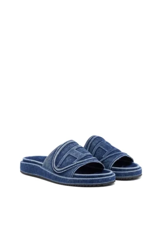 sa-slide d oval Ciabatte Sa-Slide D-Denim con cinturino goffrato sa-slide d oval Ciabatte Sa-Slide D-Denim con cinturino goffrato