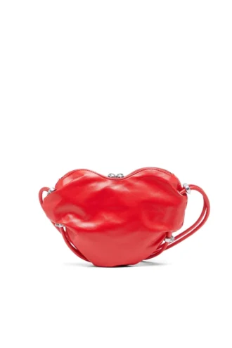 scrunch-d heart Borsa a tracolla Scrunch-D-Heart in pelle stropicciata scrunch-d heart Borsa a tracolla Scrunch-D-Heart in pelle stropicciata