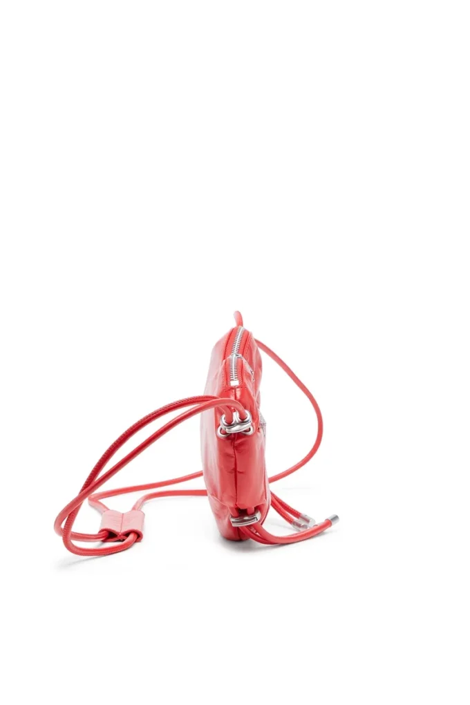 scrunch-d heart Borsa a tracolla Scrunch-D-Heart in pelle stropicciata
