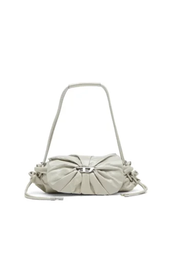 scrunch-d shoulder s Borsa a tracolla Scrunch-D S in pelle stropicciata