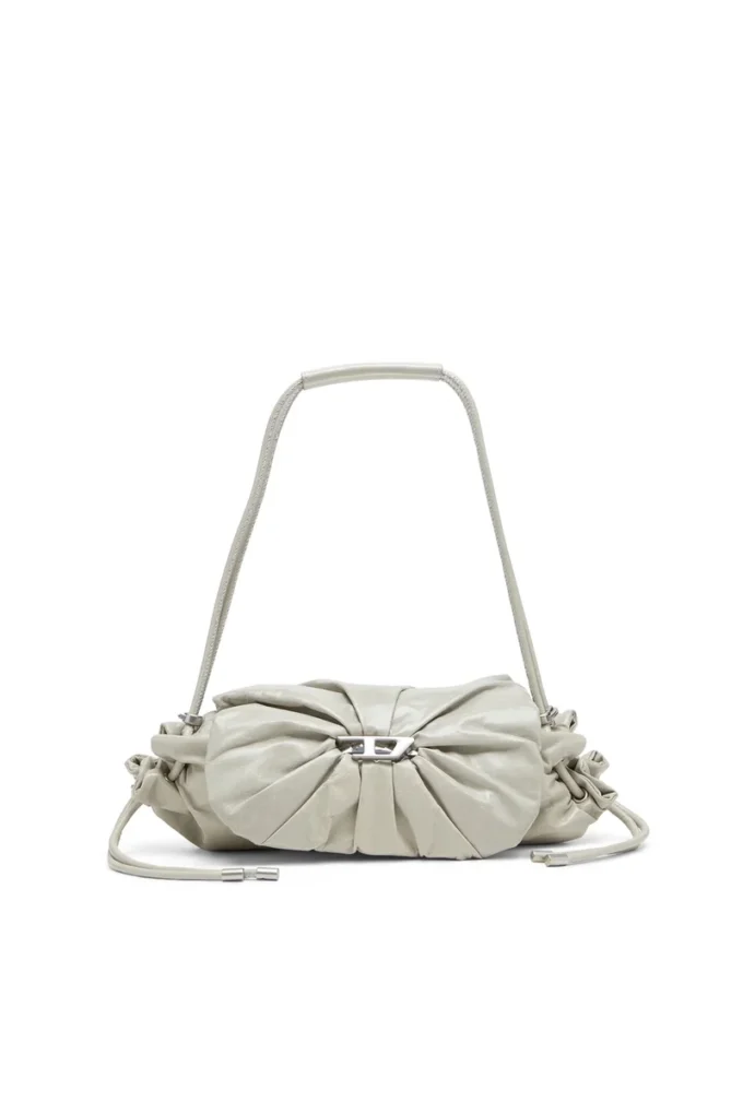 scrunch-d shoulder s Borsa a tracolla Scrunch-D S in pelle stropicciata