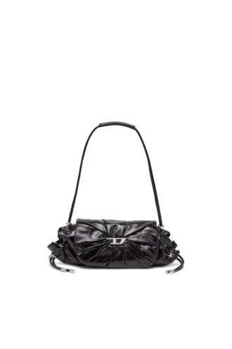 scrunch-d shoulder s Borsa a tracolla Scrunch-D S in pelle stropicciata
