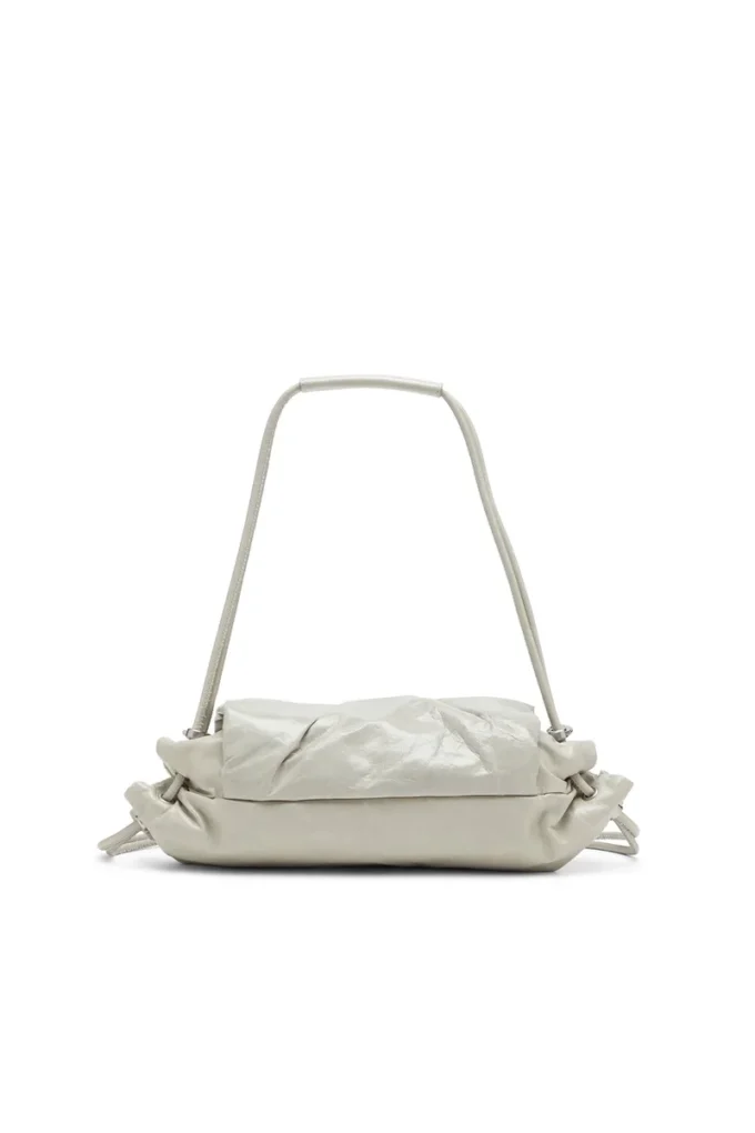 scrunch-d shoulder s Borsa a tracolla Scrunch-D S in pelle stropicciata