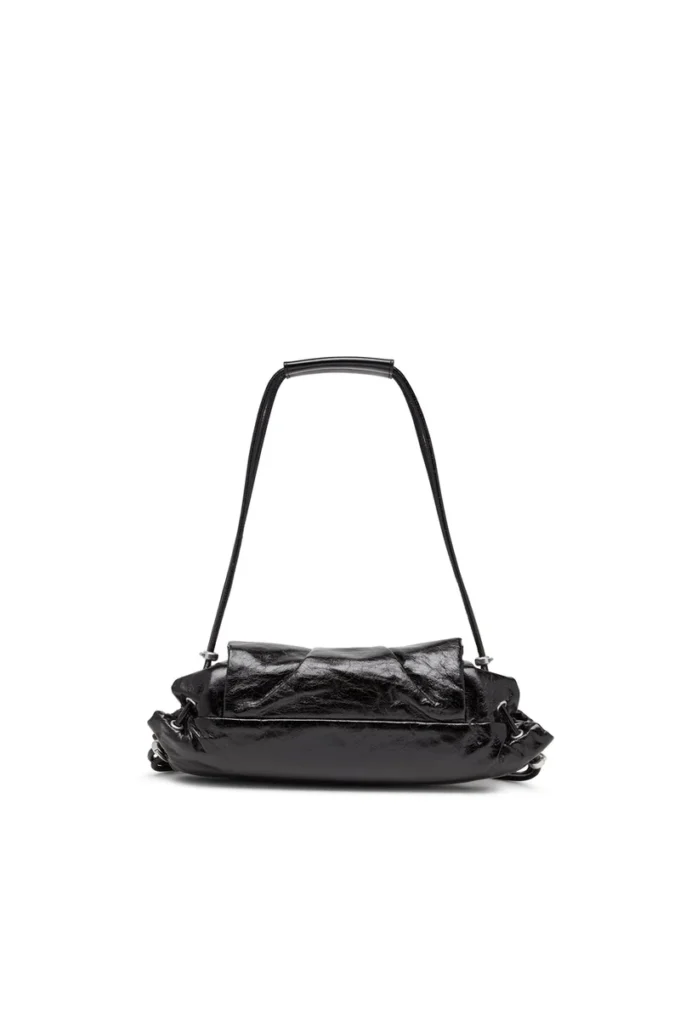 scrunch-d shoulder s Borsa a tracolla Scrunch-D S in pelle stropicciata