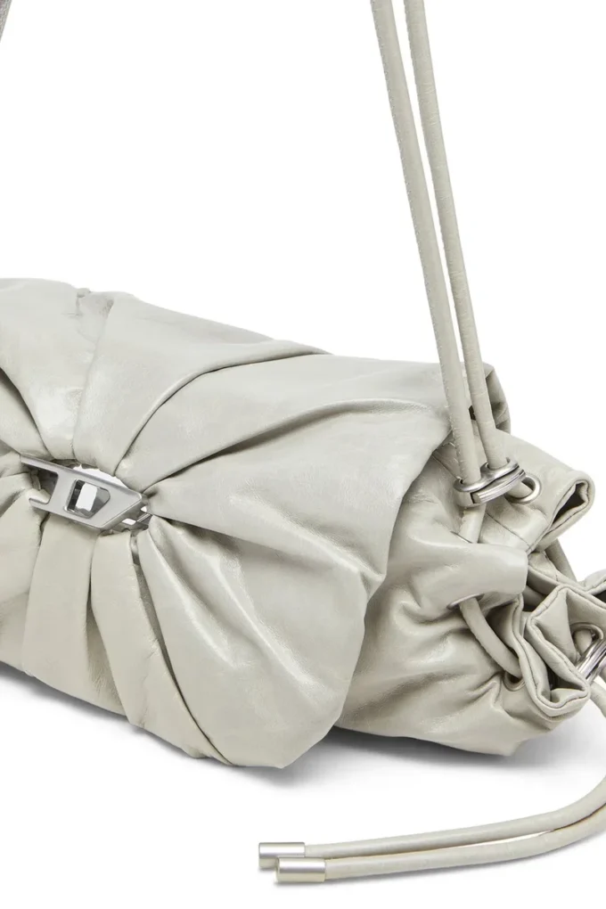 scrunch-d shoulder s Borsa a tracolla Scrunch-D S in pelle stropicciata