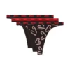 stars-utlt-3pack Confezione da tre tanga con stampa a bastoncini di zucchero stars-utlt-3pack Confezione da tre tanga con stampa a bastoncini di zucchero