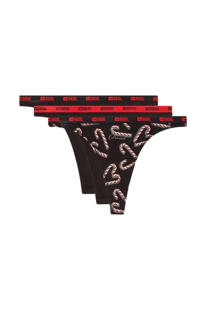 stars-utlt-3pack Confezione da tre tanga con stampa a bastoncini di zucchero stars-utlt-3pack Confezione da tre tanga con stampa a bastoncini di zucchero