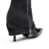 Stivali attorcigliati D-Venus Stivali al ginocchio D-Venus-Stiletto con effetto trompe l’oeil jeans Stivali attorcigliati D-Venus Stivali al ginocchio D-Venus-Stiletto con effetto trompe l’oeil jeans