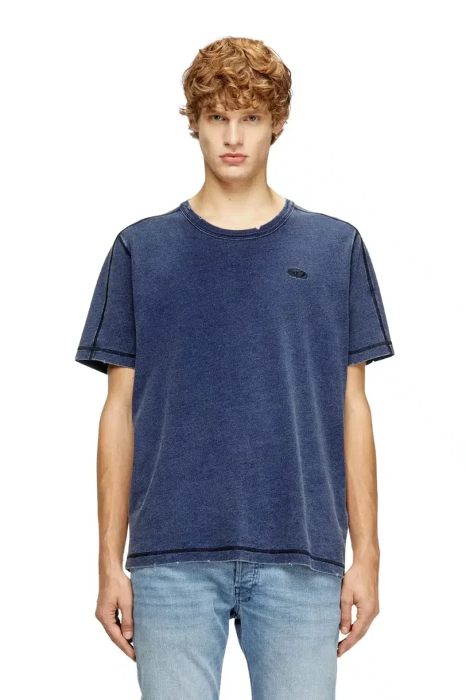 t-adjind-new T-shirt effetto denim t-adjind-new T-shirt effetto denim