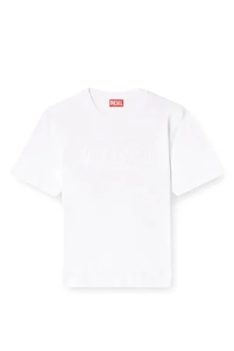 t-adjust-bigoval T-shirt con Oval D in rilievo
