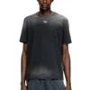 t-adjust-t1 T-shirt sbiadita con taglio ovale D