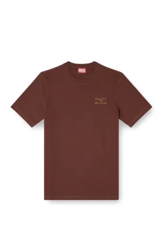 t-adjust-v5 T-shirt regular in cotone con stampa a rilievo