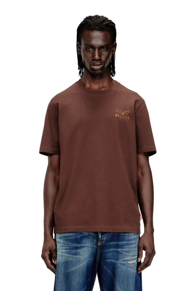 t-adjust-v5 T-shirt regular in cotone con stampa a rilievo t-adjust-v5 T-shirt regular in cotone con stampa a rilievo