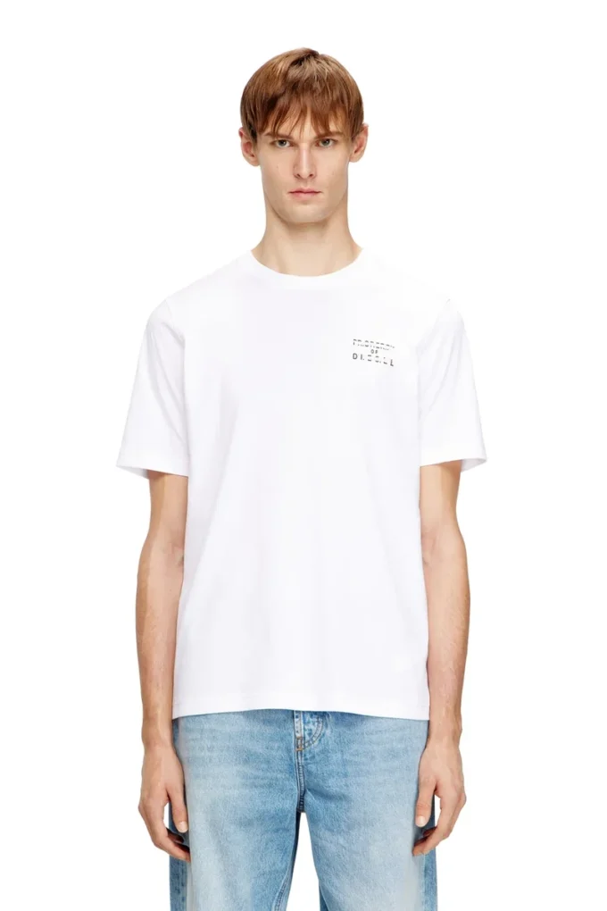 t-adjust-v5 T-shirt regular in cotone con stampa a rilievo t-adjust-v5 T-shirt regular in cotone con stampa a rilievo